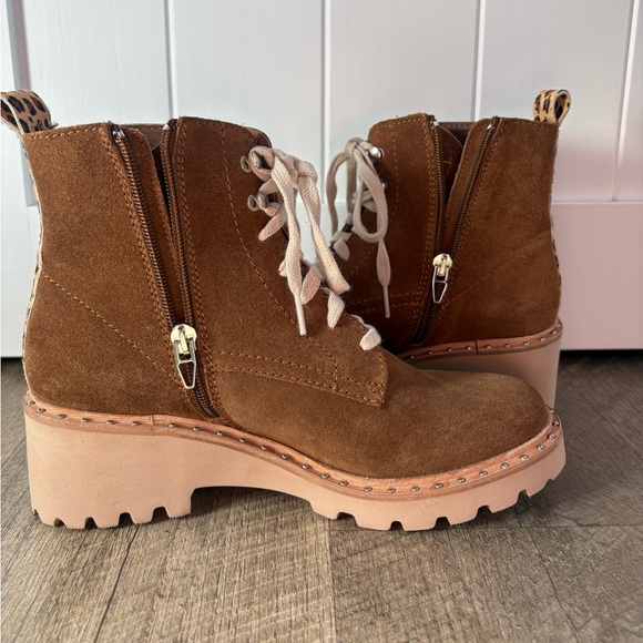 Dolce Vita Hinto Combat Suede Ankle Boot - Picture 4 of 7